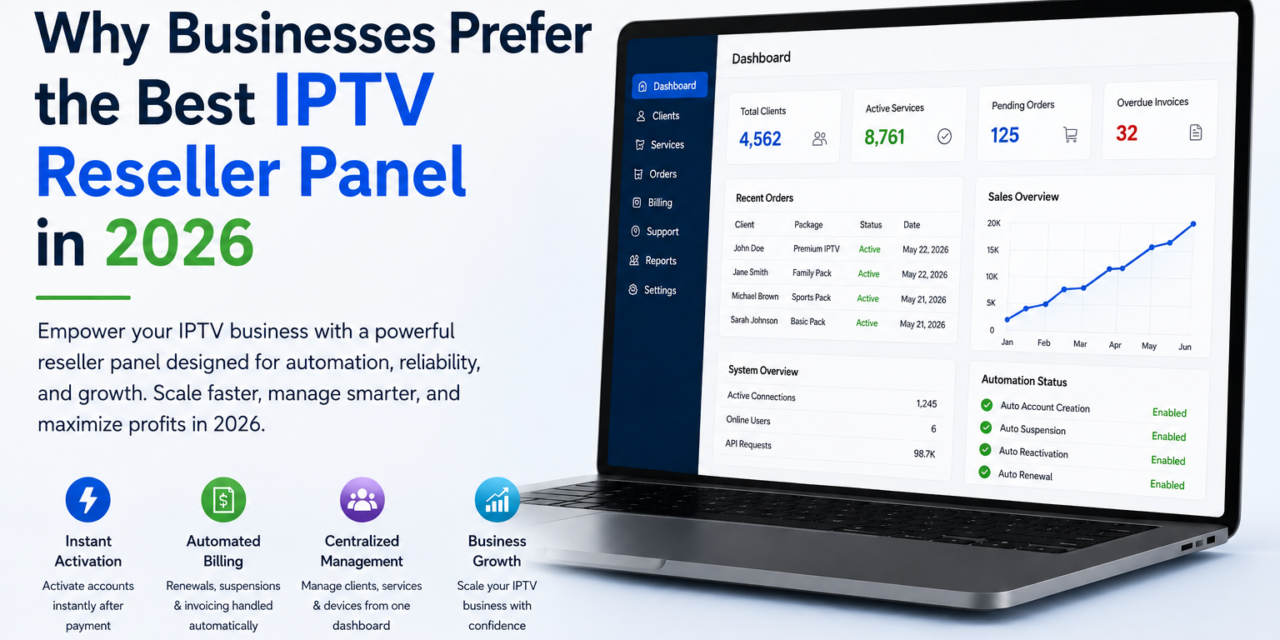 Why Businesses Prefer the Best IPTV Reseller Panel in 2026
