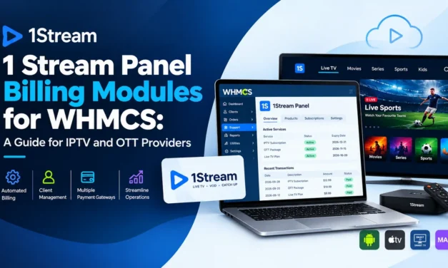 1 Stream Panel Billing Modules for WHMCS: A Guide for IPTV and OTT Providers