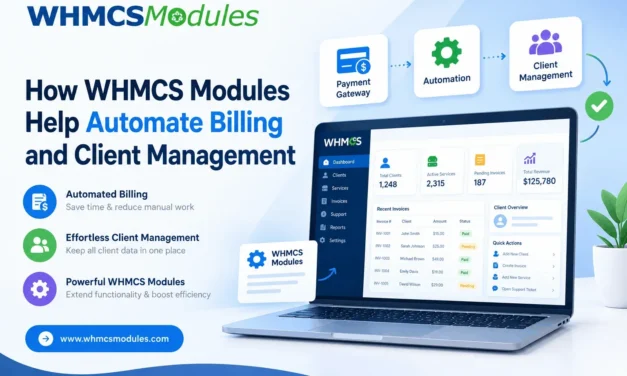 How WHMCS Modules Help Automate Billing and Client Management
